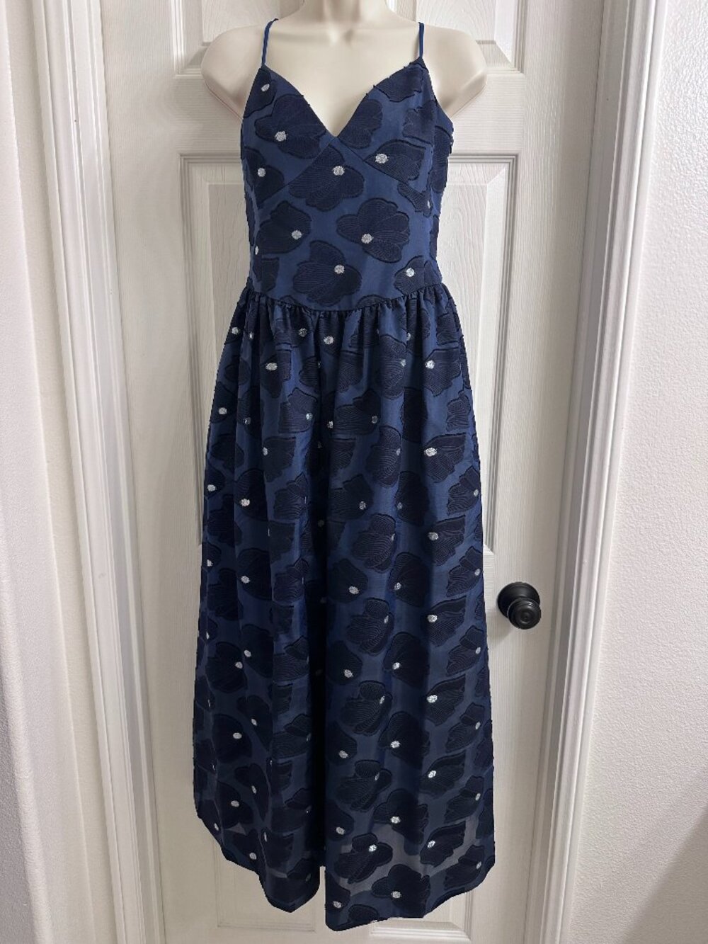 NWT Tanya Taylor - Midnight Floral Embroidered Dress
